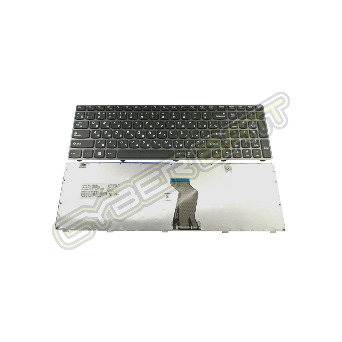 Keyboard Lenovo G580 Black TH 