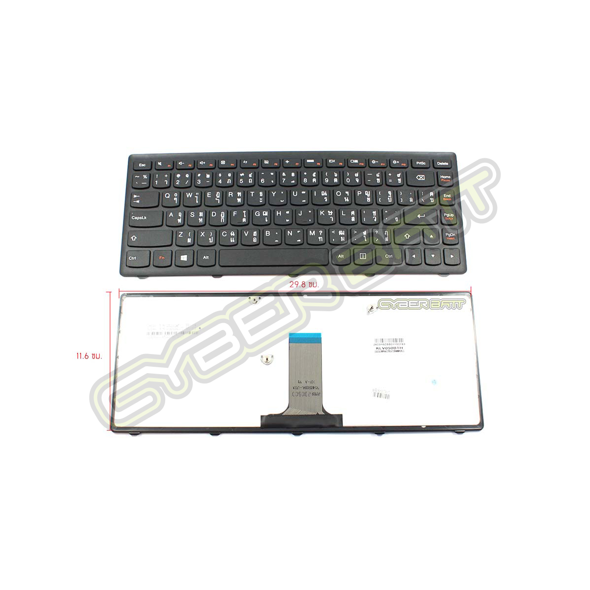 Keyboard Lenovo IdeaPad G400s Black TH (With Frame) 