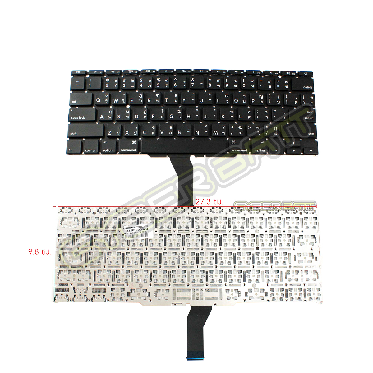 Keyboard Macbook Air 11 inch A1370 (Mid 2011) Black Thai 