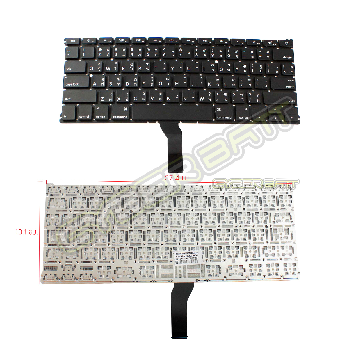 Keyboard Macbook Air 13 inch A1369 (Mid2011) Black Thai 