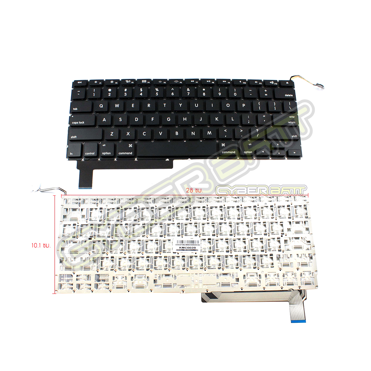 Keyboard Macbook Pro 15 inch A1286 (Early2009-Mid2012) Black Eng 