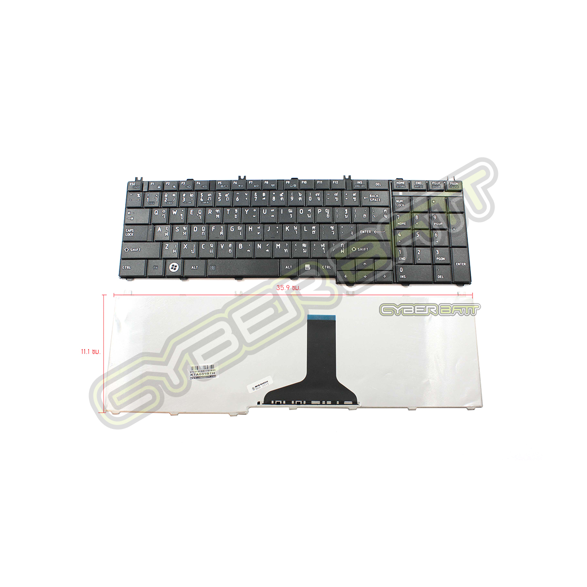 Keyboard Toshiba Satellite C650 Black TH 