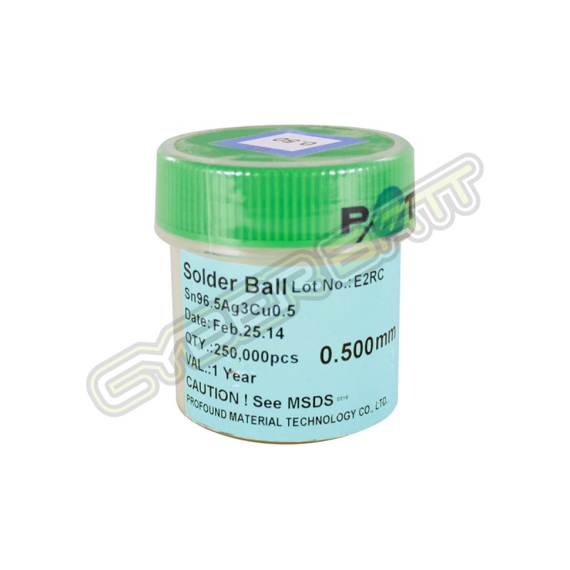 ตะกั่วเม็ด 0.50 mm (Quantity:250,000pcs)