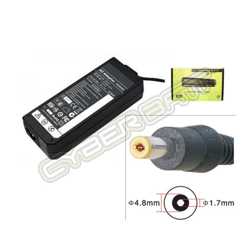 Adapter HP 19.5V-3.33A : 65W (4.8*1.7*12 mm) Cyberbatt