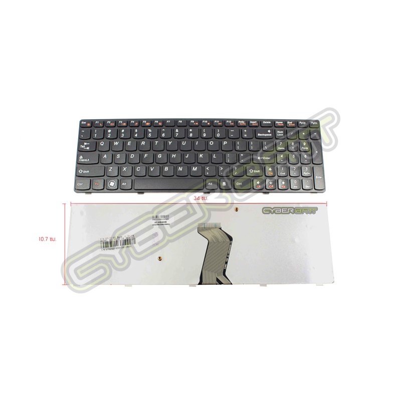 Keyboard Lenovo Ideapad Y570 Black US 
