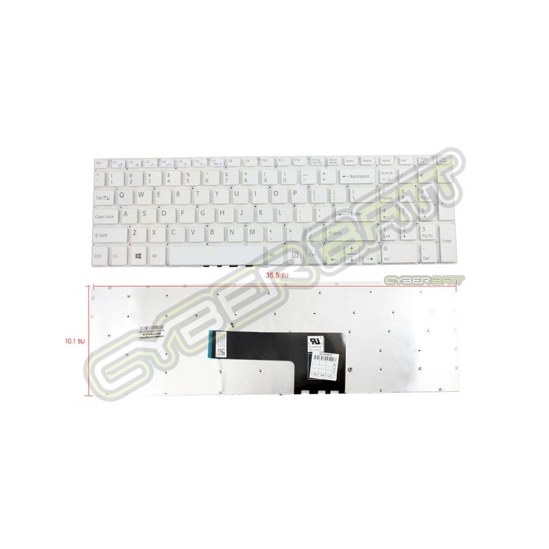 Keyboard Sony Vaio SVF15 Series White US