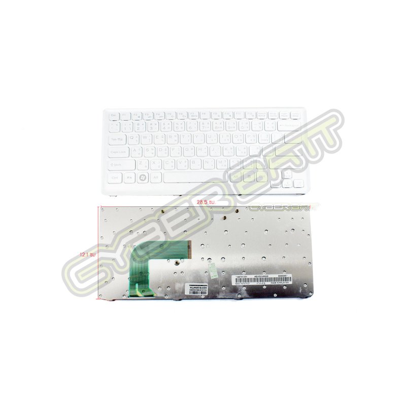 Keyboard Sony Vaio VGN-CS Series White TH