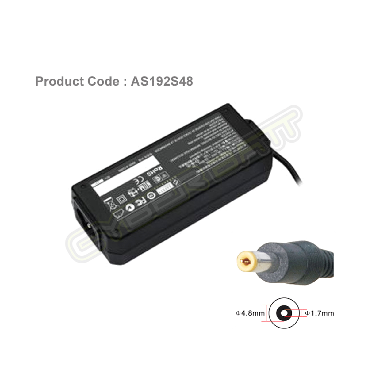 Original Adapter Asus 19.0V-2.64A : 50W (4.8*1.7*12 mm)
