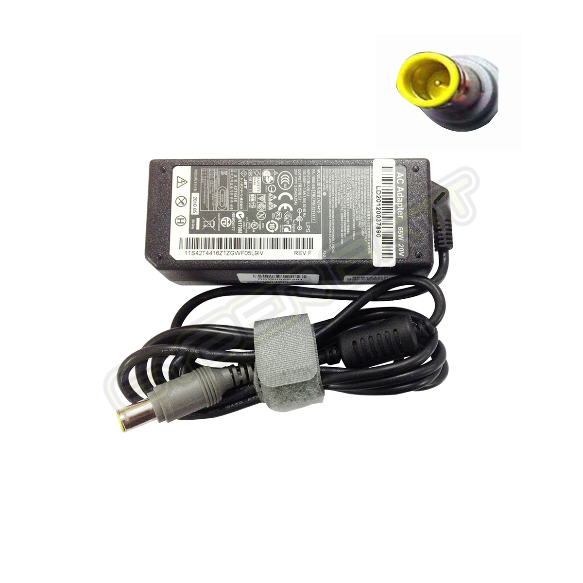 Original Adapter Lenovo/IBM 20.0V-3.25A : 65W (7.9*5.4*12 mm with pin)