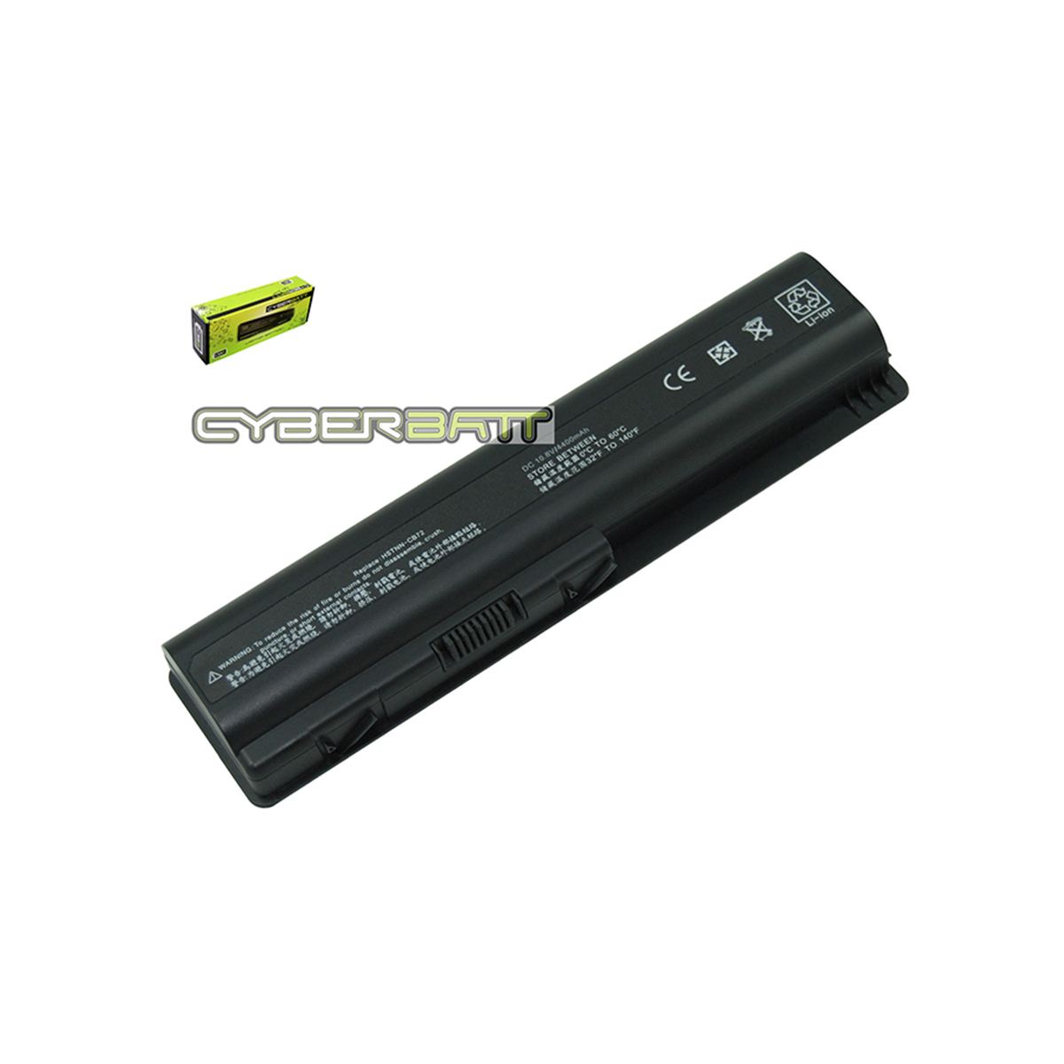 Battery HP Pavilion DV4T : 10.8V-4400mAh/48Wh Black (CYBERBATT)