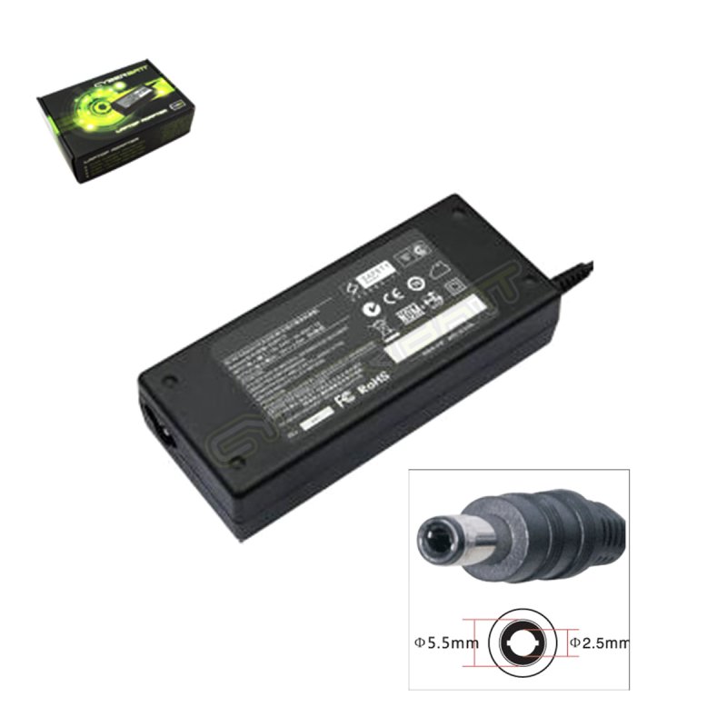 Adapter Asus/Toshiba 19.0V-3.95A : 75W (5.5*2.5*12 mm) Cyberbatt