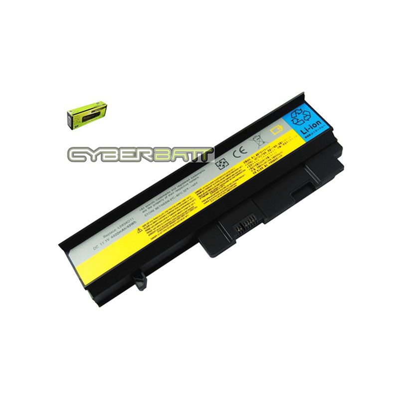 Battery Lenovo Ideapad Y330 : 11.1V-4400mAh Black (CYBERBATT)