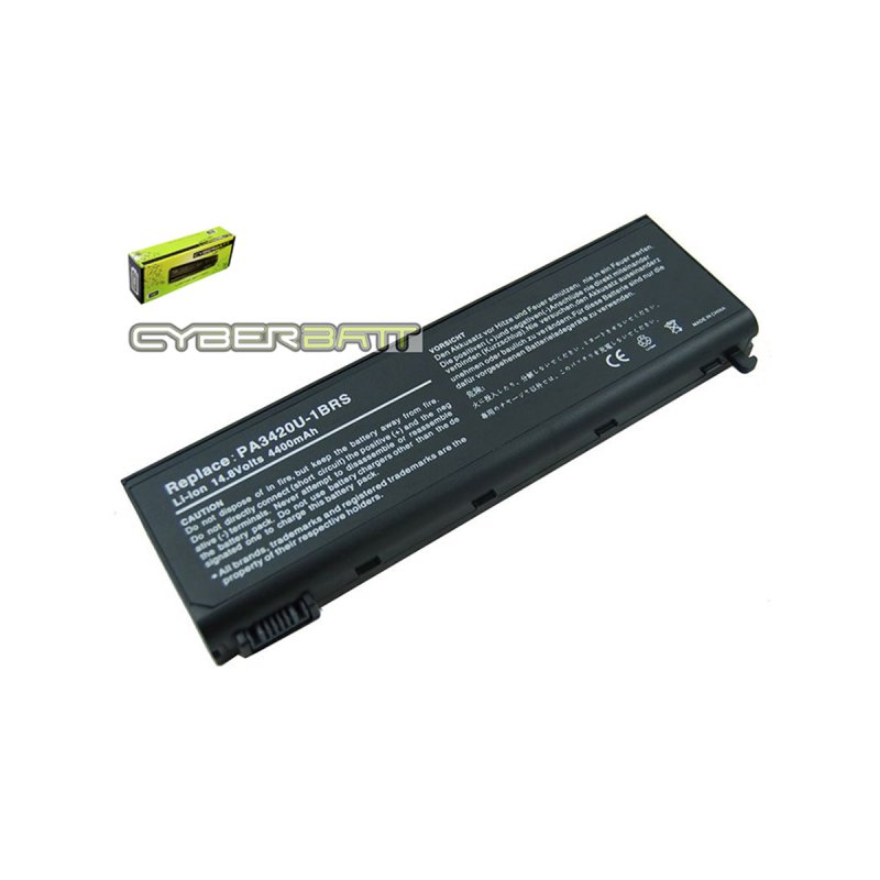 Battery Toshiba Satellite L10: 14.8V-4400mAh Black (CYBERBATT)