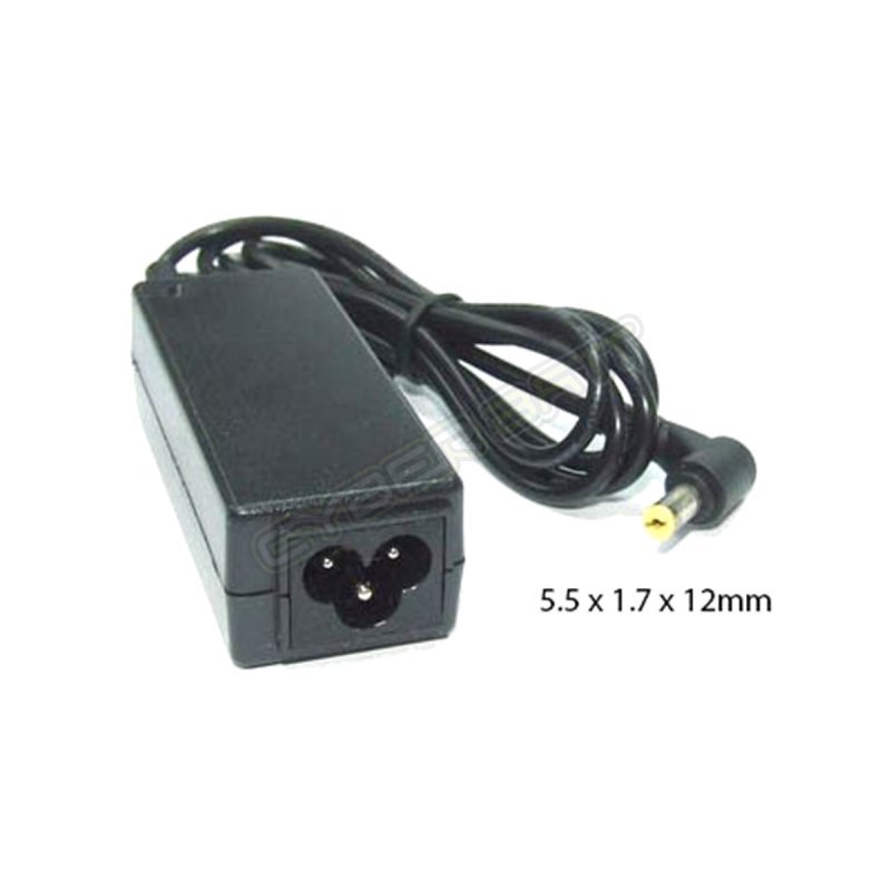 Adapter Acer 19.0V-3.42A : 65W (5.5*1.7*12mm) Cyberbatt