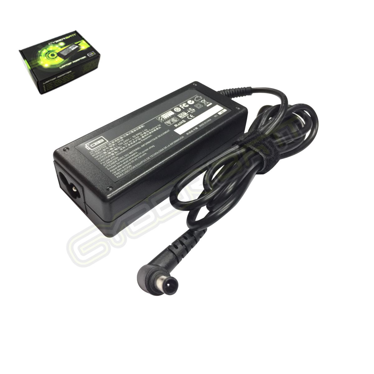 Adapter FUJITSU 19.0V-3.16A (6.5*4.4*10 mm with pin) Cyberbatt