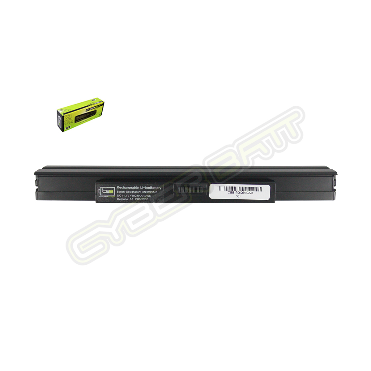 Battery Samsung NP-Q35 : 11.1V-4400mAh Black (CYBERBATT)