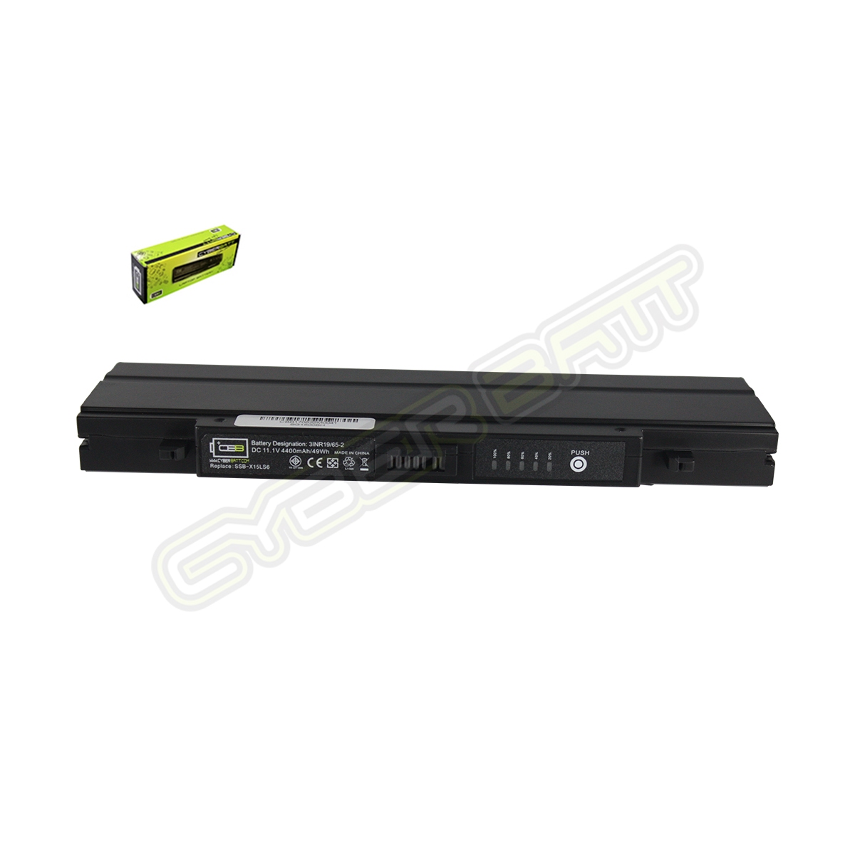 Battery Samsung X50 : 11.1V-4400mAh Black (CYBERBATT)