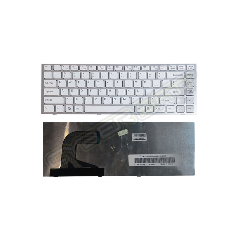 Keyboard Sony Vaio VPC-S Series White US