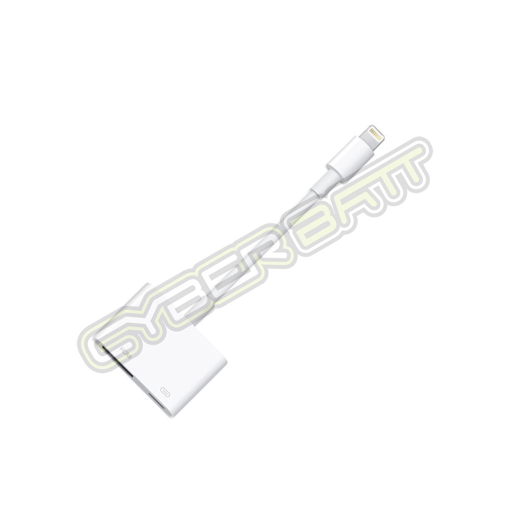 Lightning Digital AV Adapter White Color For iPhone iPad iPod อุปกรณ์เชื่อมต่อผ่านทีวี จอภาพ