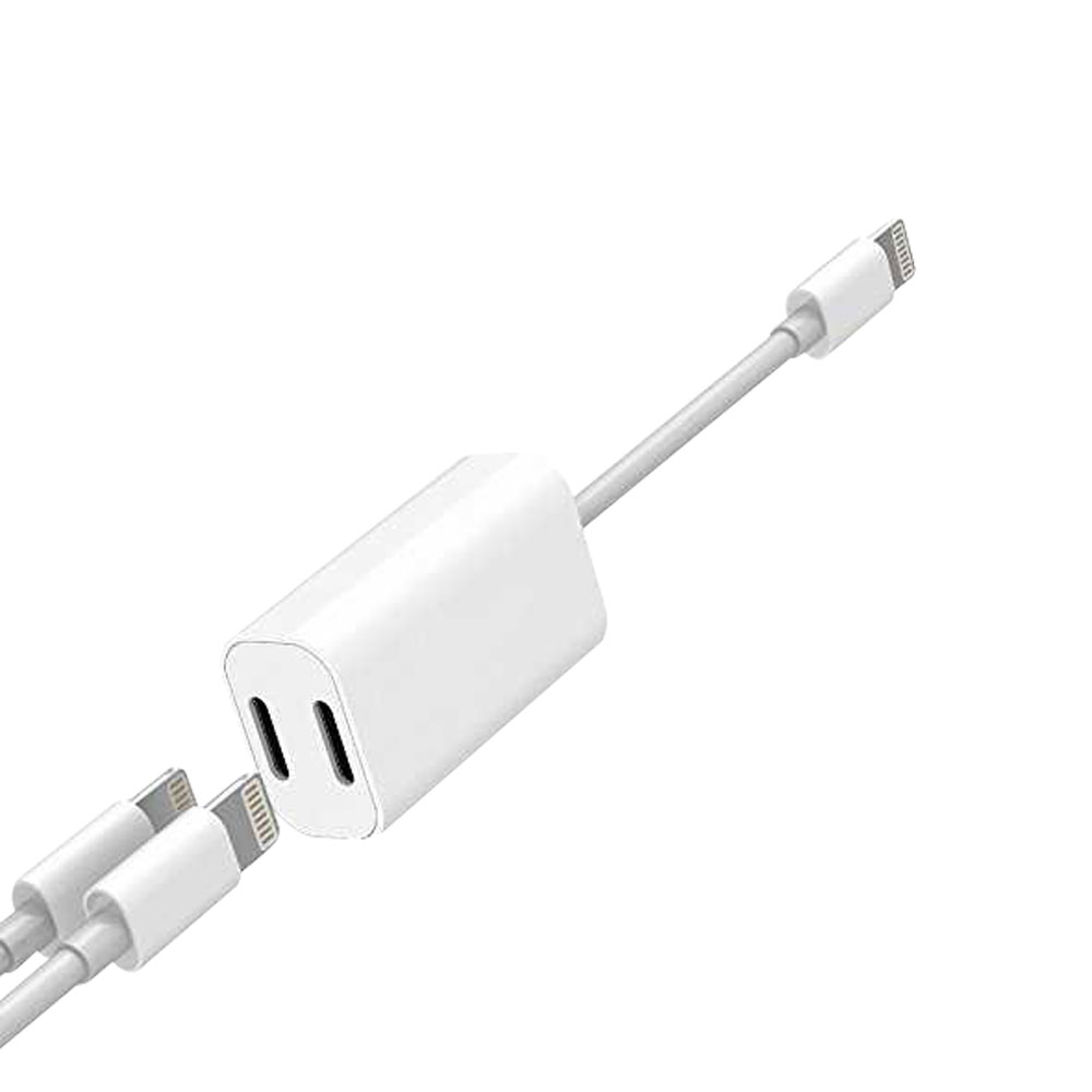 Double Lightning Jacks White Color For iPhone