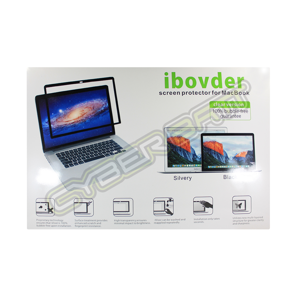 Film Screen Protector For Macbook Pro (Touch Bar) 15 inch Brand ibovder ขอบสีดำ