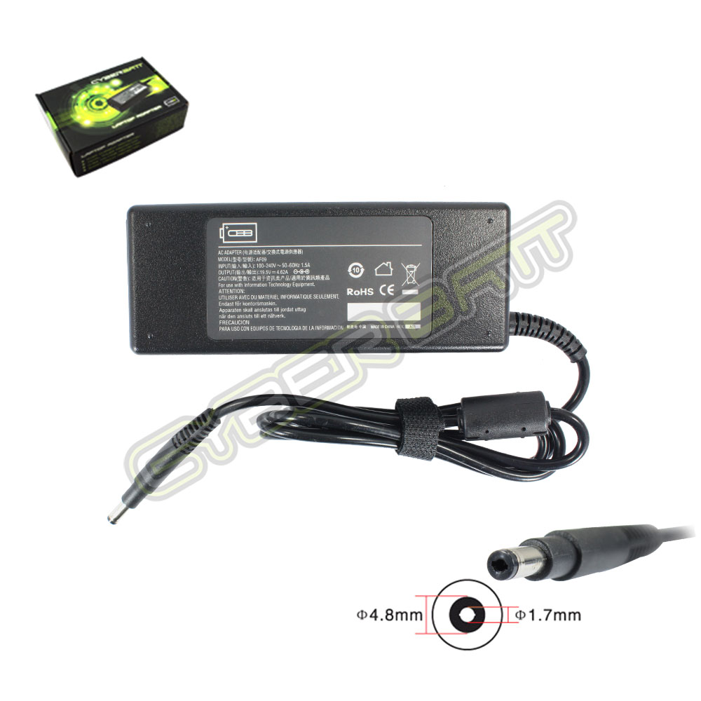 Adapter HP 19.5-4.62A : 90W (4.8*1.7mm ABS) Cyberbatt