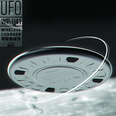 Wireless Charger WP-U41 UFO With a Micro USB Cable 1.2m (Red) 