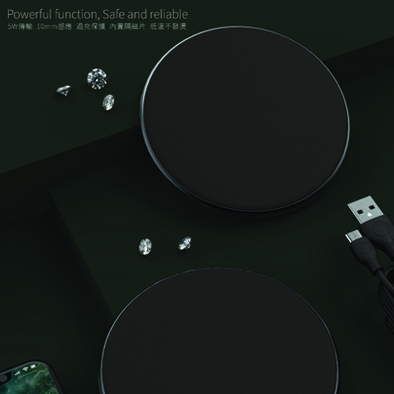 Wireless Charger WP-U41 UFO With a Micro USB  Cable 1.2m (Black)