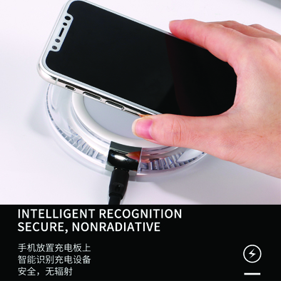 Wireless Charger WP-U18 Apolar Without a Cable  (Black) 