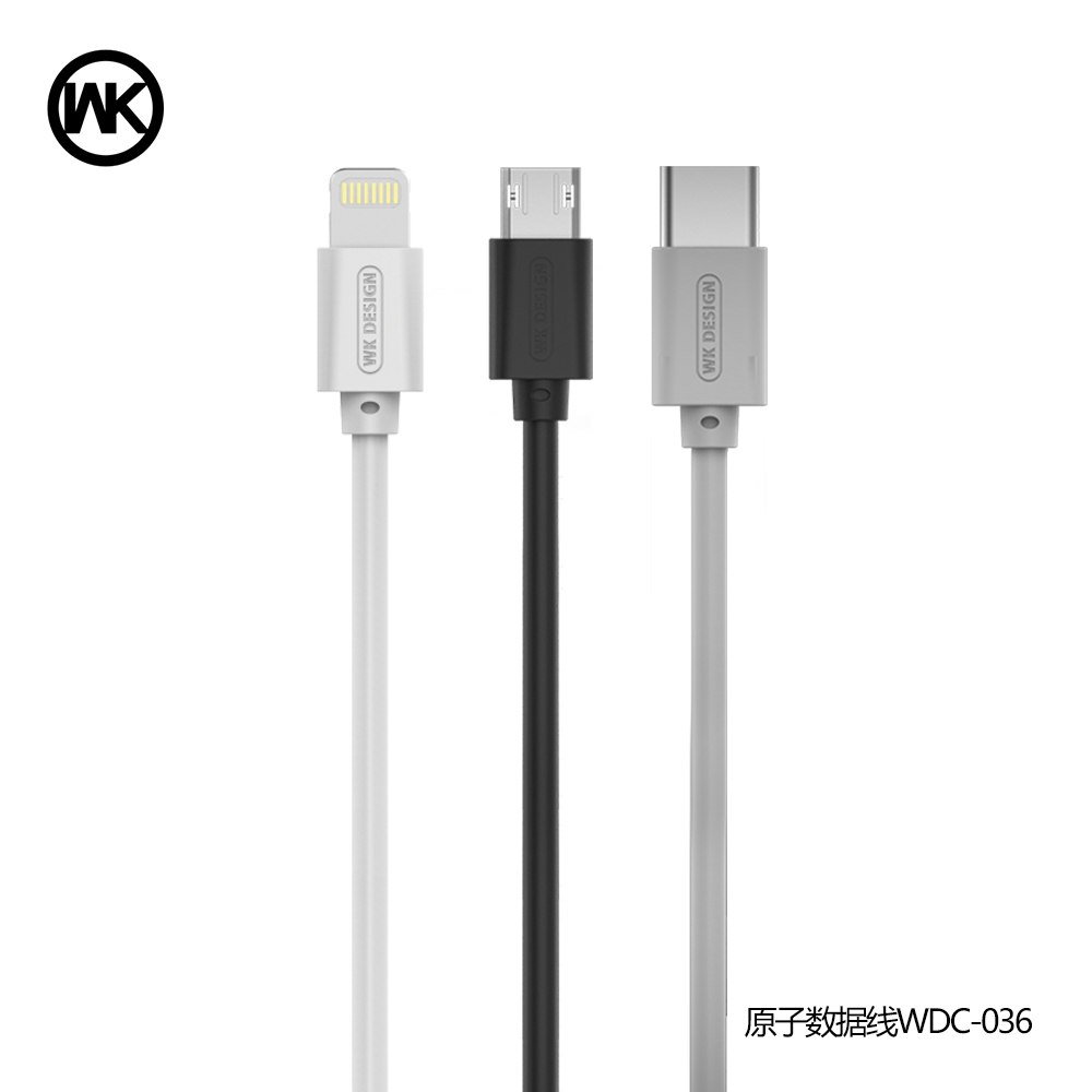 CHARGING CABLE WDC-036 Type-C Atom (Black) 
