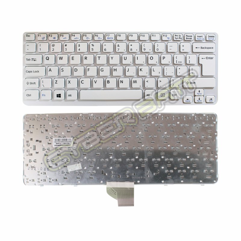 Keyboard Sony Vaio SVE14 Series White US (BIG ENTER)