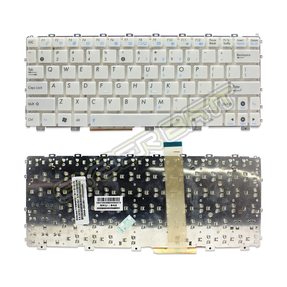 Keyboard Asus EEE PC1015 Series White US 