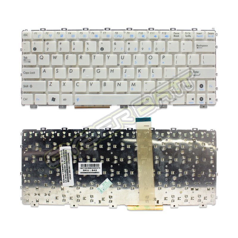 Keyboard Asus EEE PC1015 Series White US 