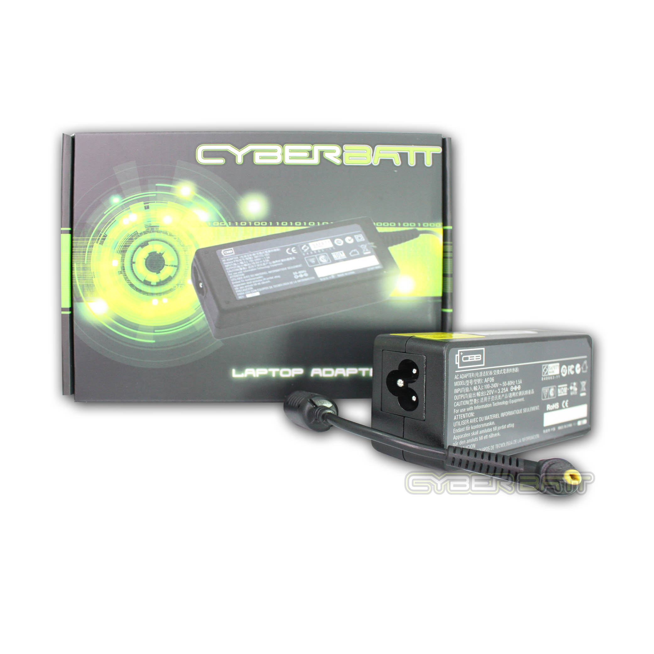 Adapter LENOVO 20.0V-3.25A : 65W (4.0*1.7mm) Cyberbatt