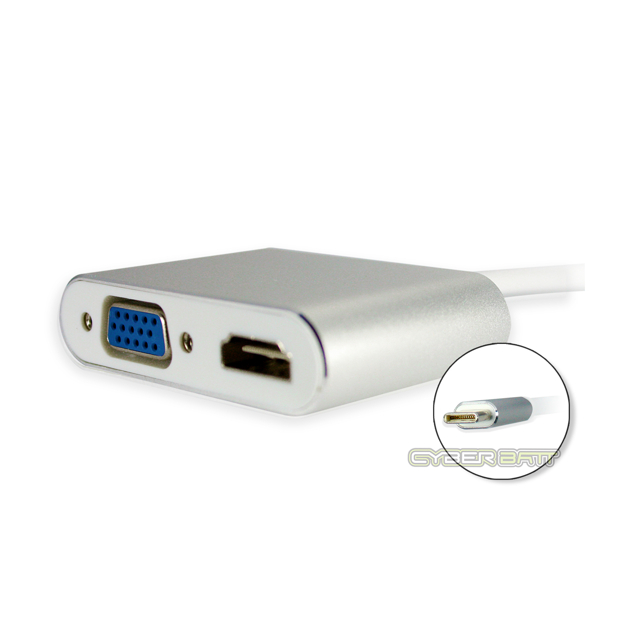USB 3.1 Type C to VGA / HDMI  Adapter For Macbook