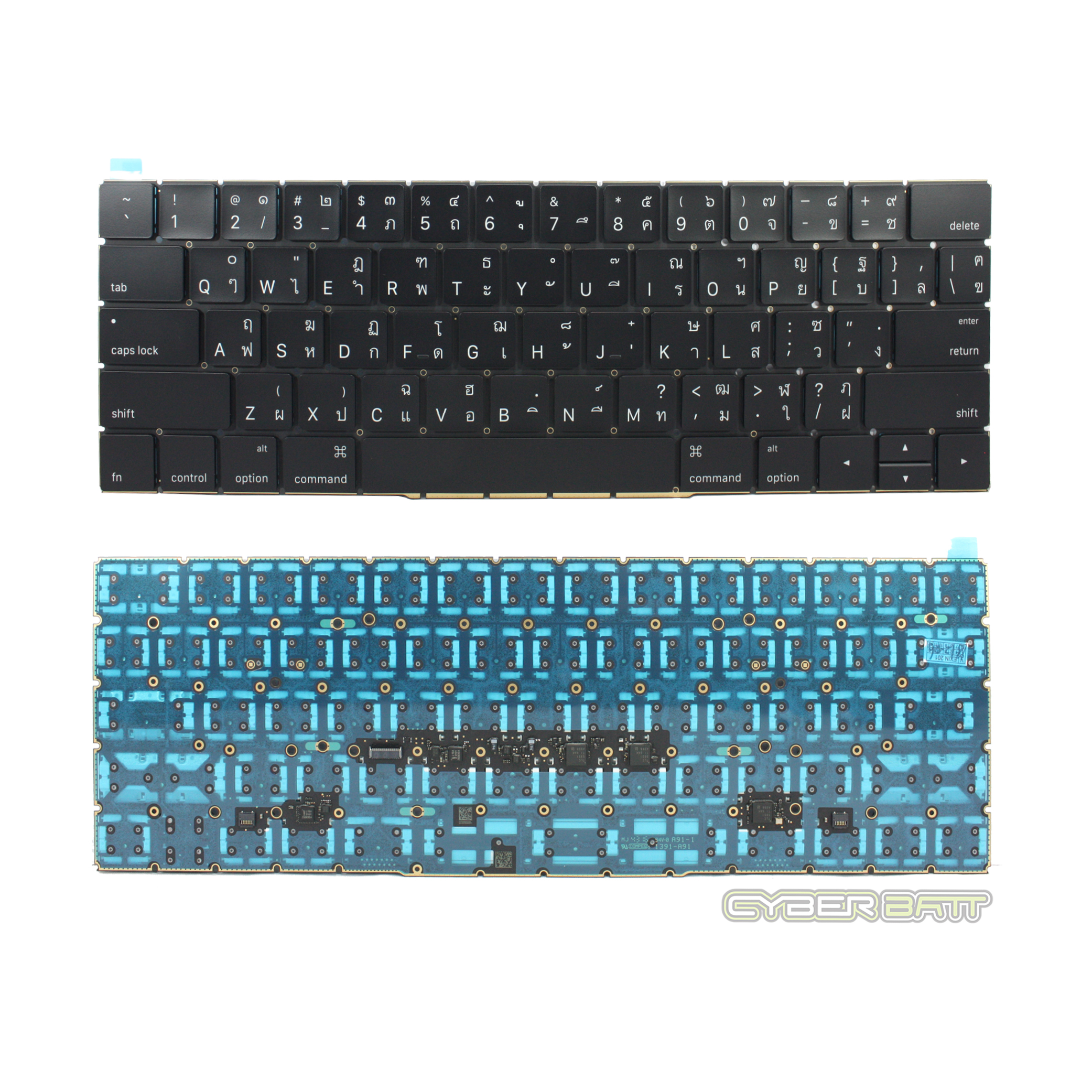 Keyboard Macbook Pro Retina 13 15 inch A1706 A1707 TOUCHBAR (2016 2017) Black THAI