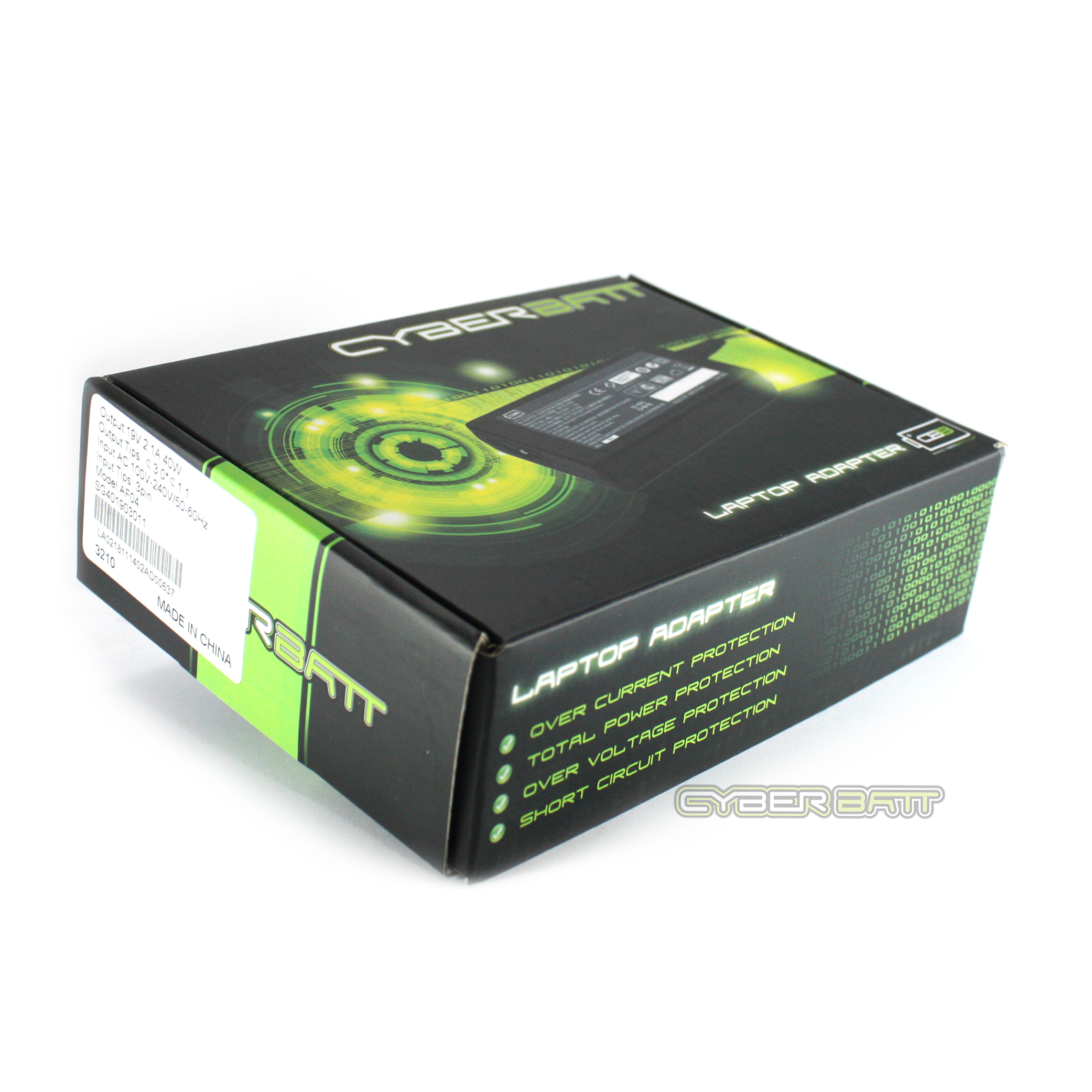 Adapter Samsung 19.0V-2.1A : 40W (3.0*1.1 mm ) Cyberbatt