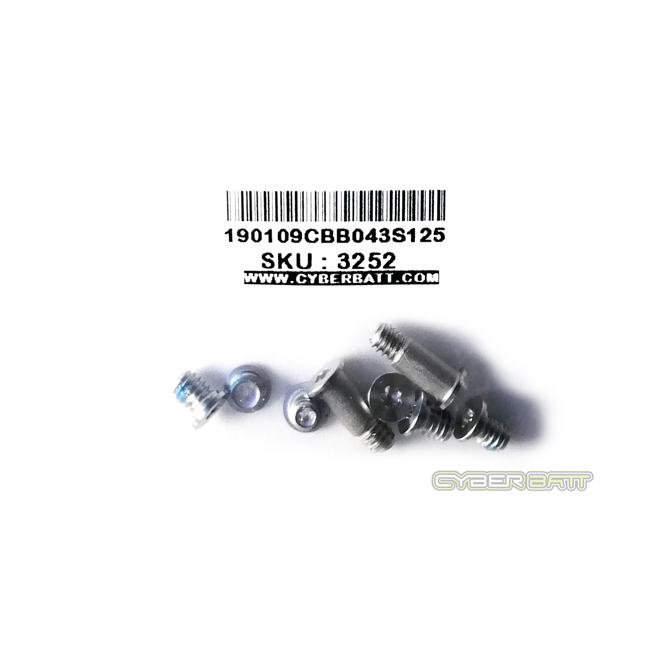 น๊อตเคสล่าง Bottom Case Screw Set For Macbook 12 inch Model A1534 Silver