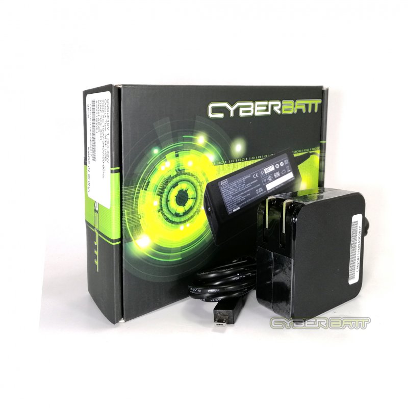 Adapter Asus 19.0V-1.75A : 33W (Mini usb) Cyberbatt 