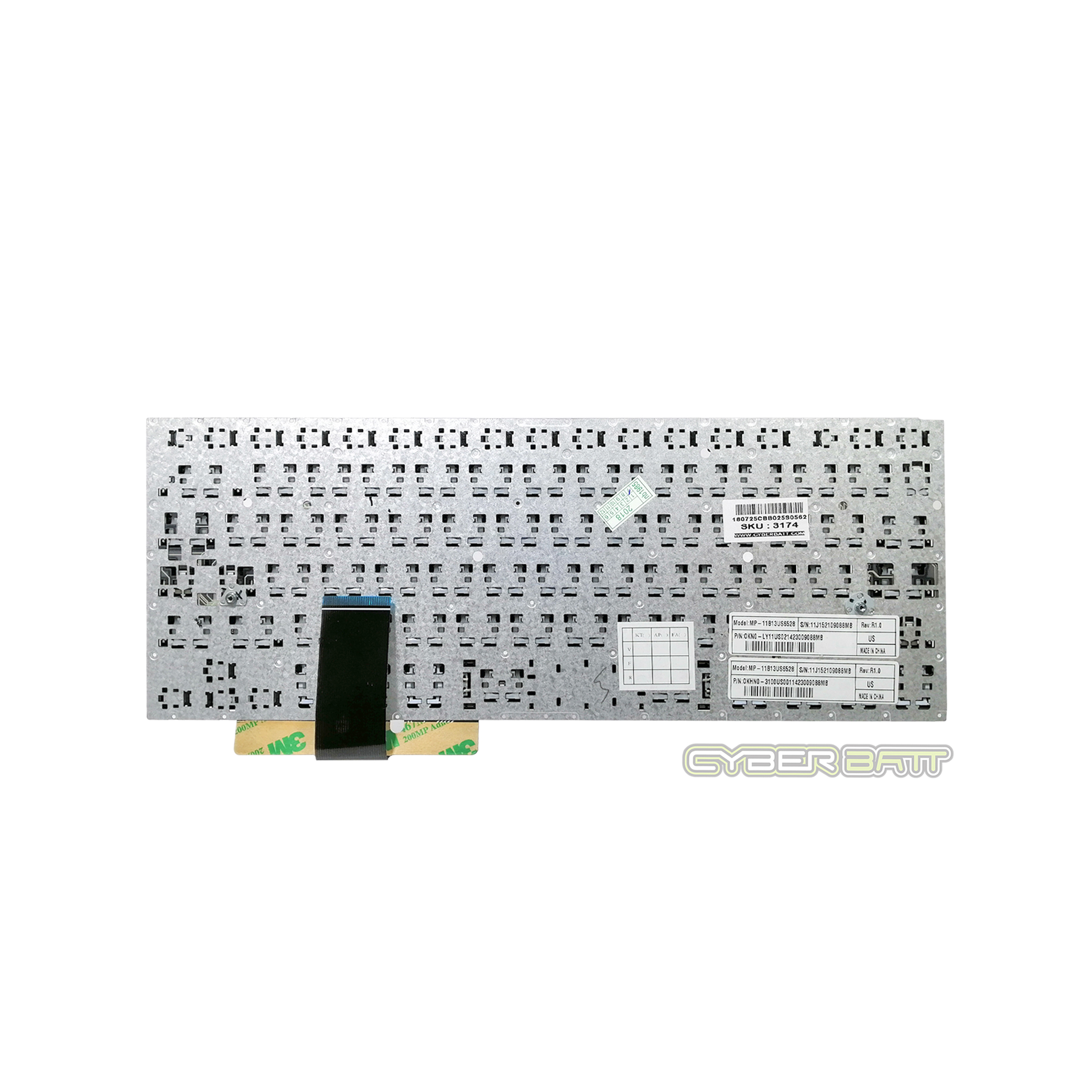 Keyboard Asus Zenbook UX31 US (Black Brown)