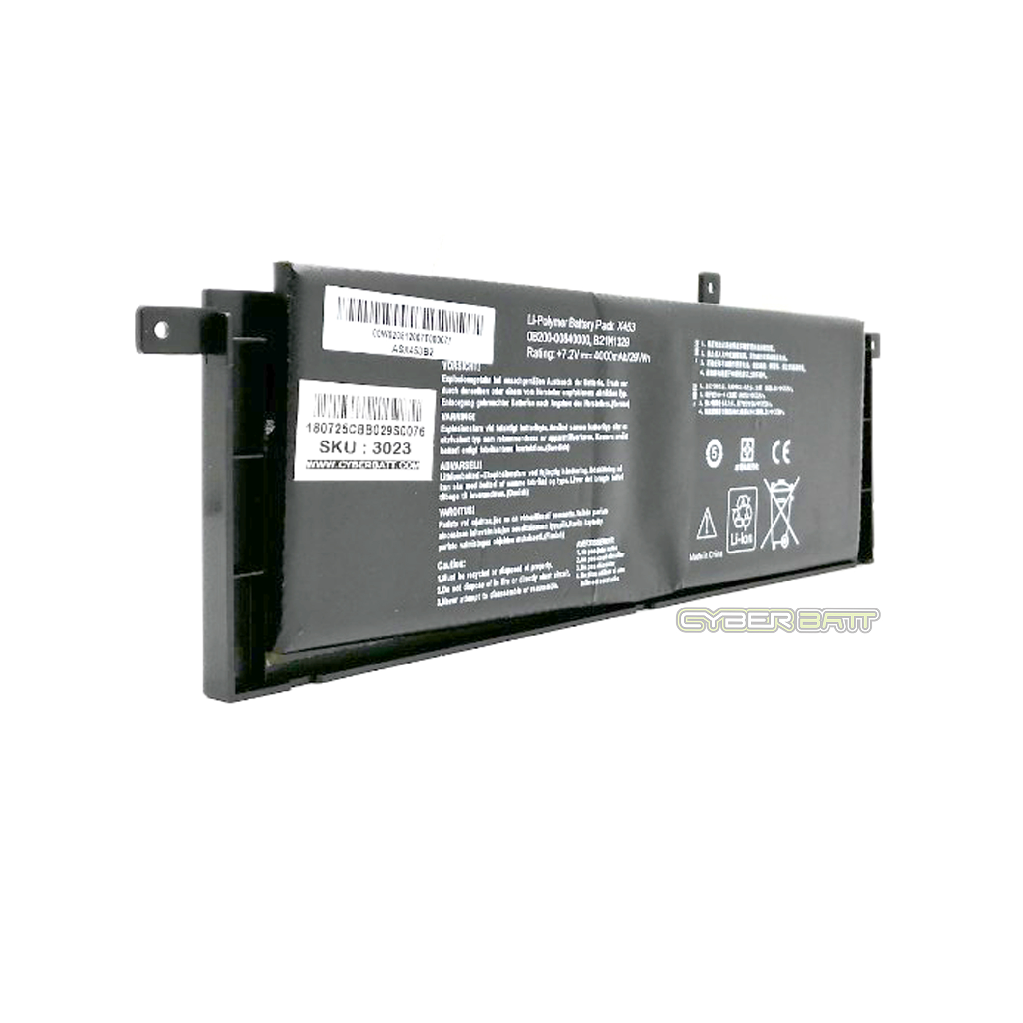 Battery Asus X453 X453M X553MA : 7.2V-4000mAh Black (CBB)