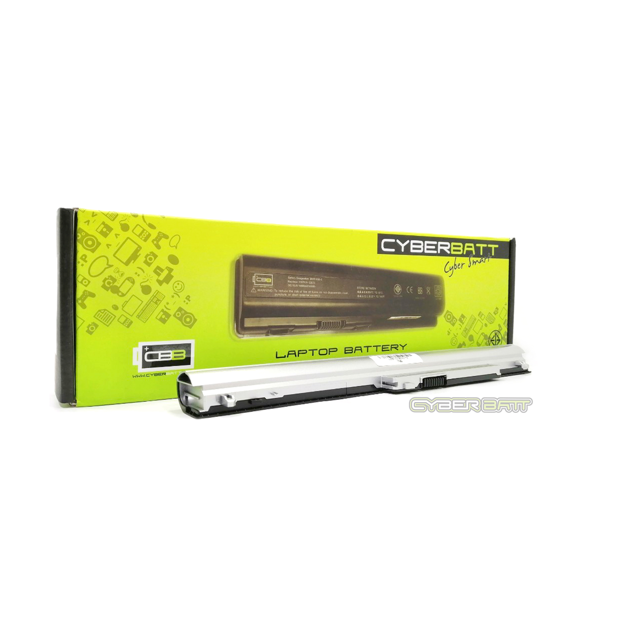 Battery HP Pavilion TouchSmart SleekBook 14 Series HY04 : 14.8V-2200mAh (Black with Silver) (CYBERBATT)