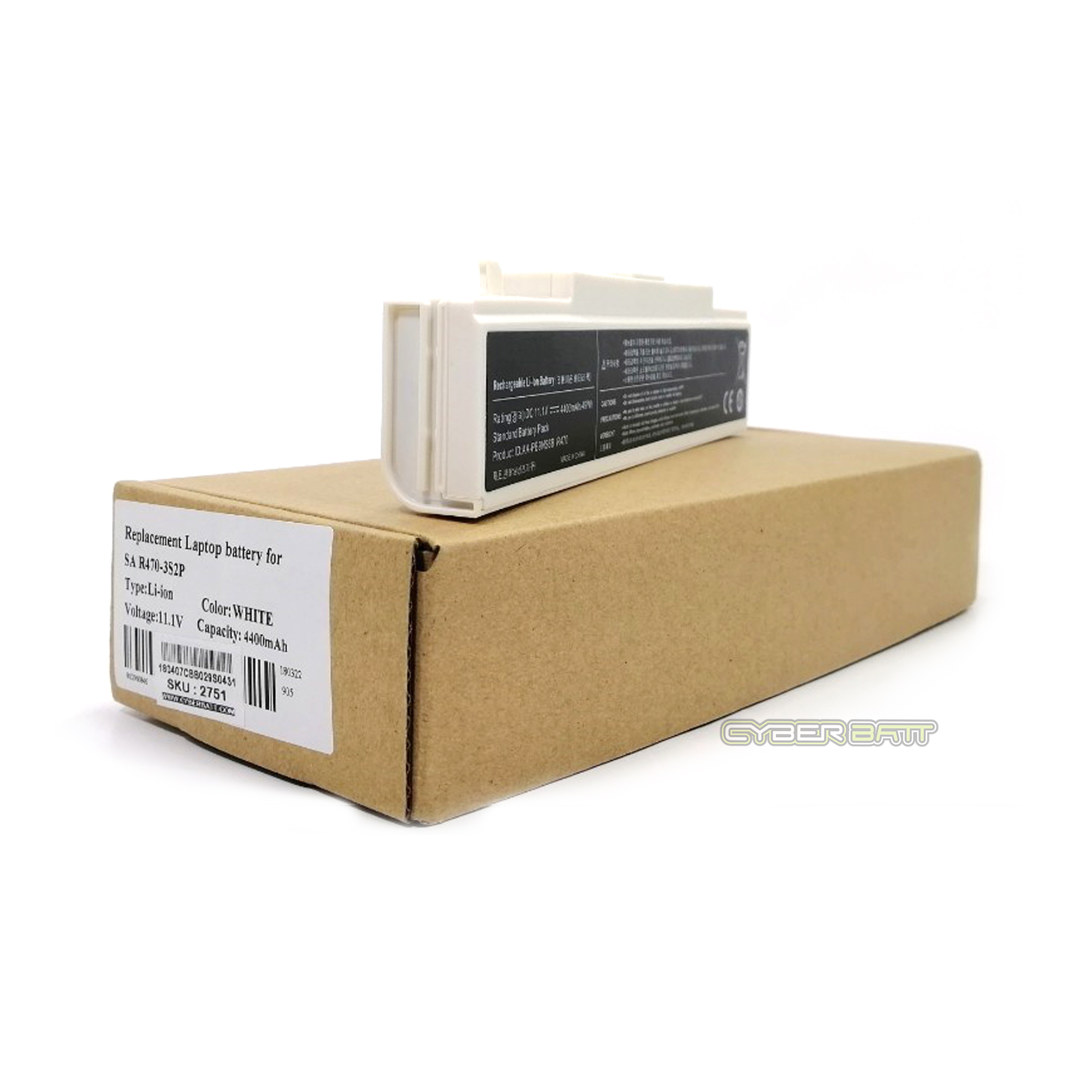 Battery Samsung Q318: 11.1V-4400mAh White (OEM)