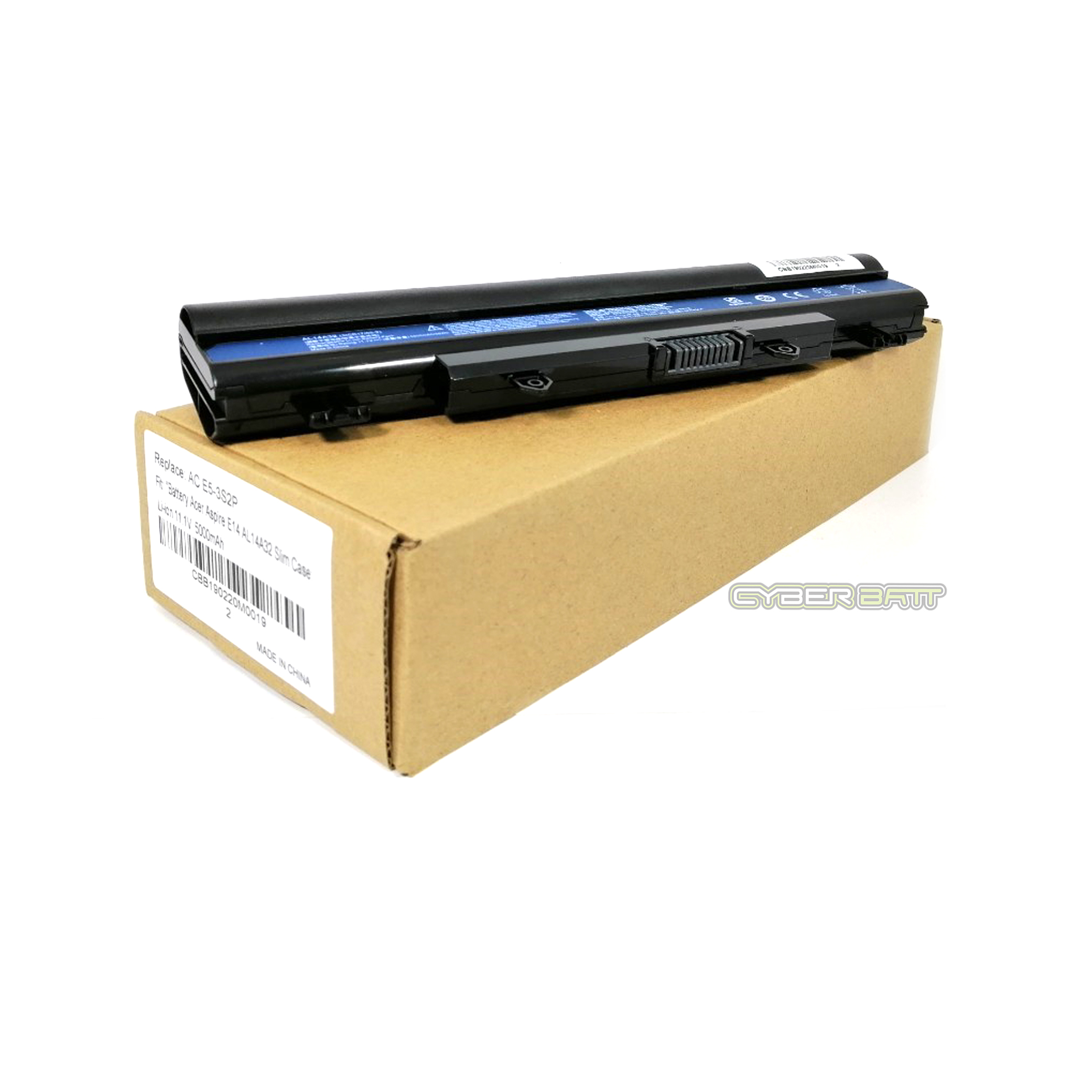 Battery Acer Aspire E14 AL14A32 Slim Case 11.1V-5000mAh Black (CBB)