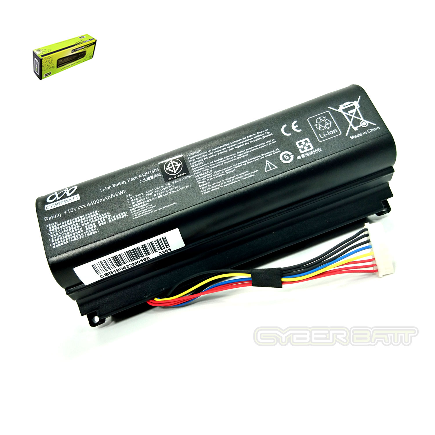 Battery Asus ROG G571JY A42N1403-4S2P : 15V-4400mAh  Black (CBB)
