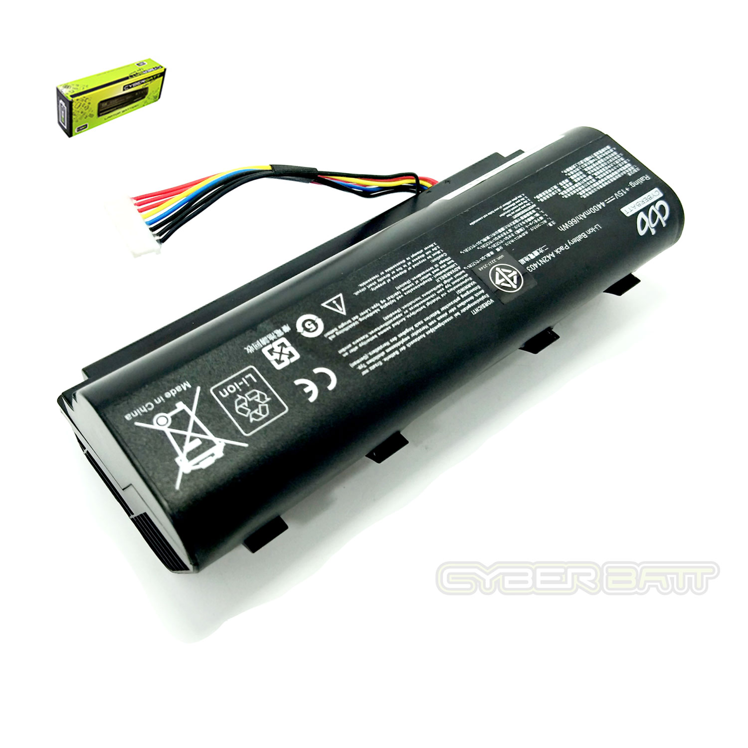 Battery Asus ROG G571JY A42N1403-4S2P : 15V-4400mAh  Black (CBB)