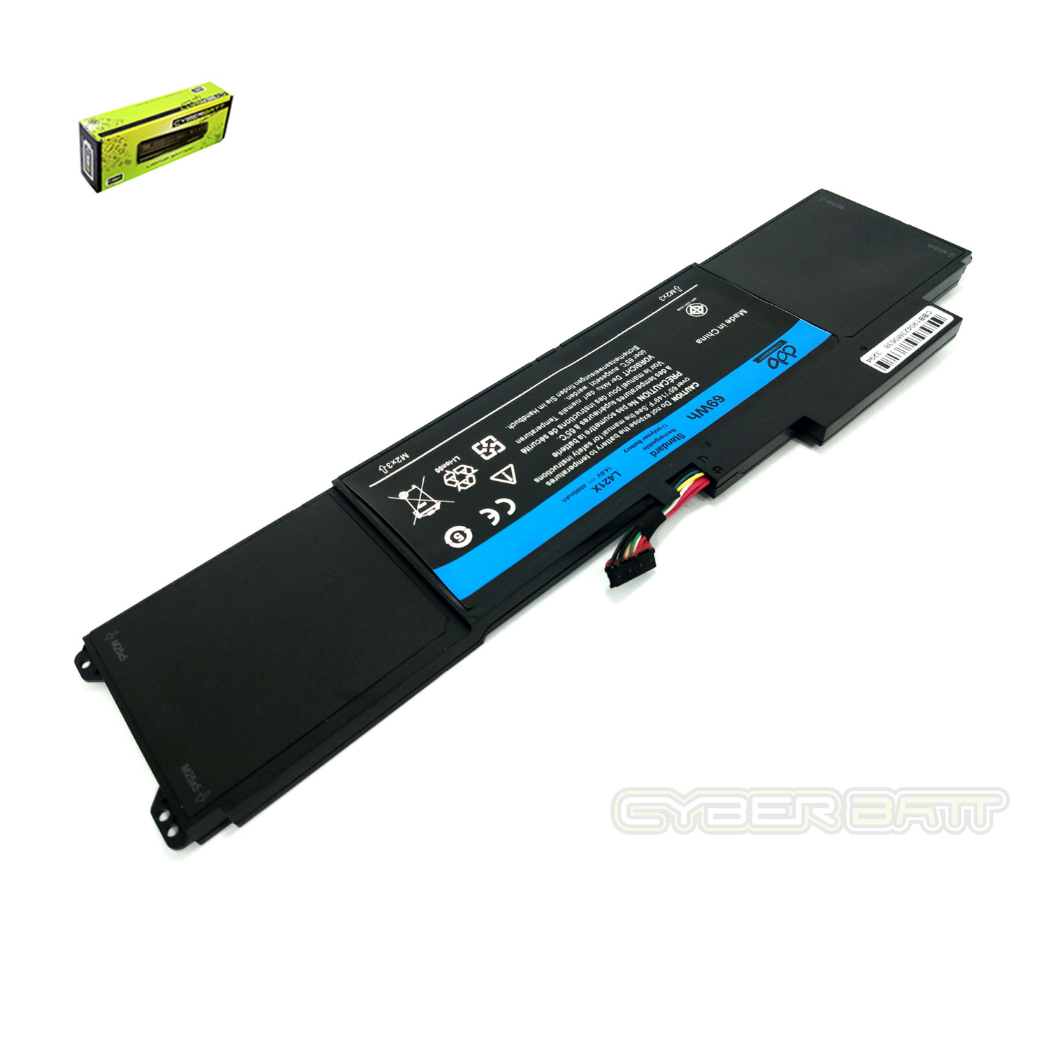 Battery Dell XPS 14  L421X-4S1P : 14.8V- 69Wh Black (CBB)