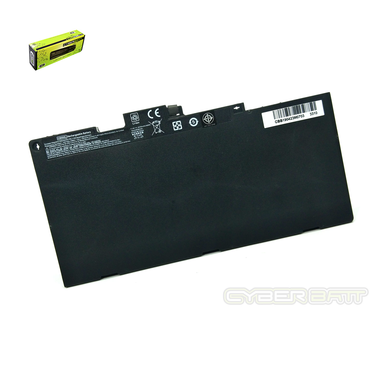 Battery HP EliteBook 755 CS03-3S1P : 11.4V-4080 mAh-46.5W Black  (CBB)