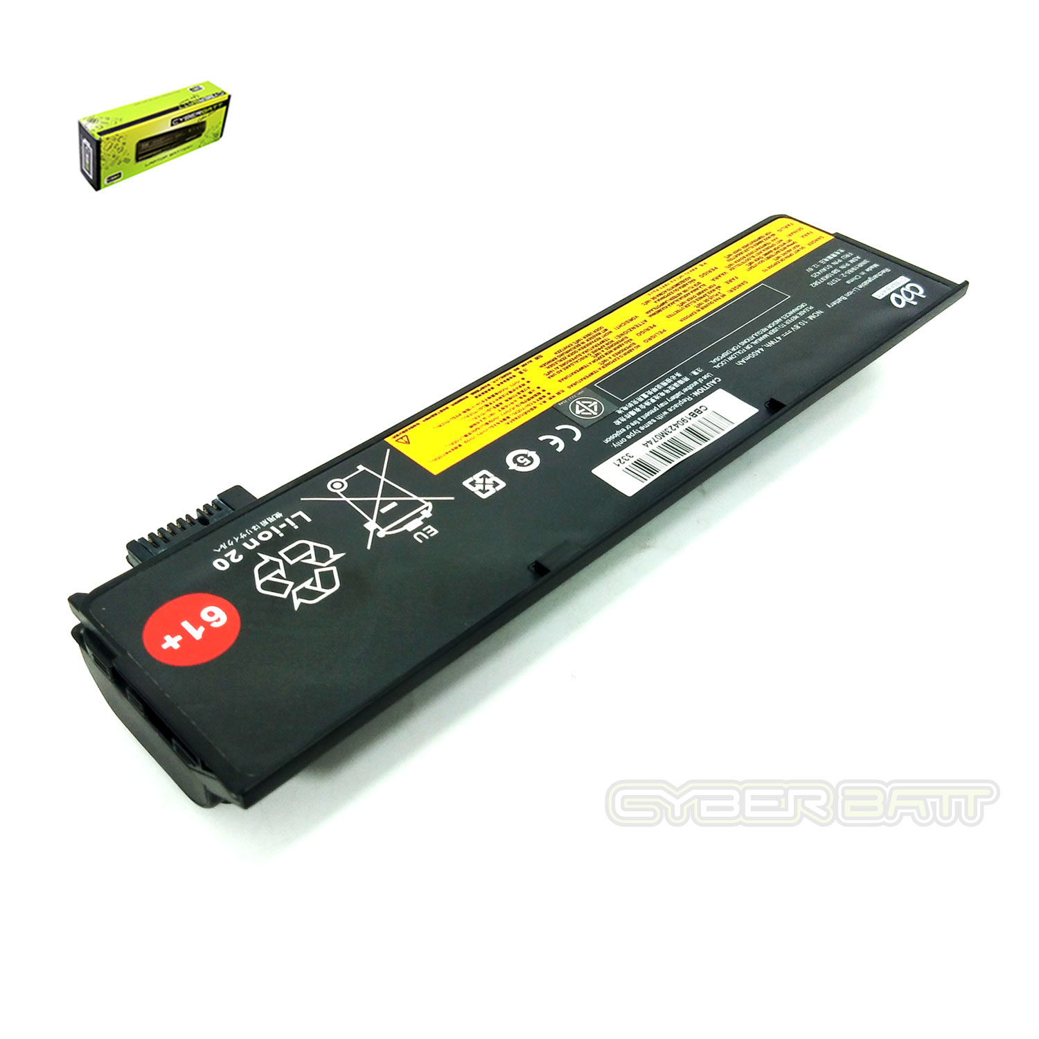 Battery Lenovo Thinkpad T470 T570-3S2P: 11.1V-4400mAh Black (CBB)