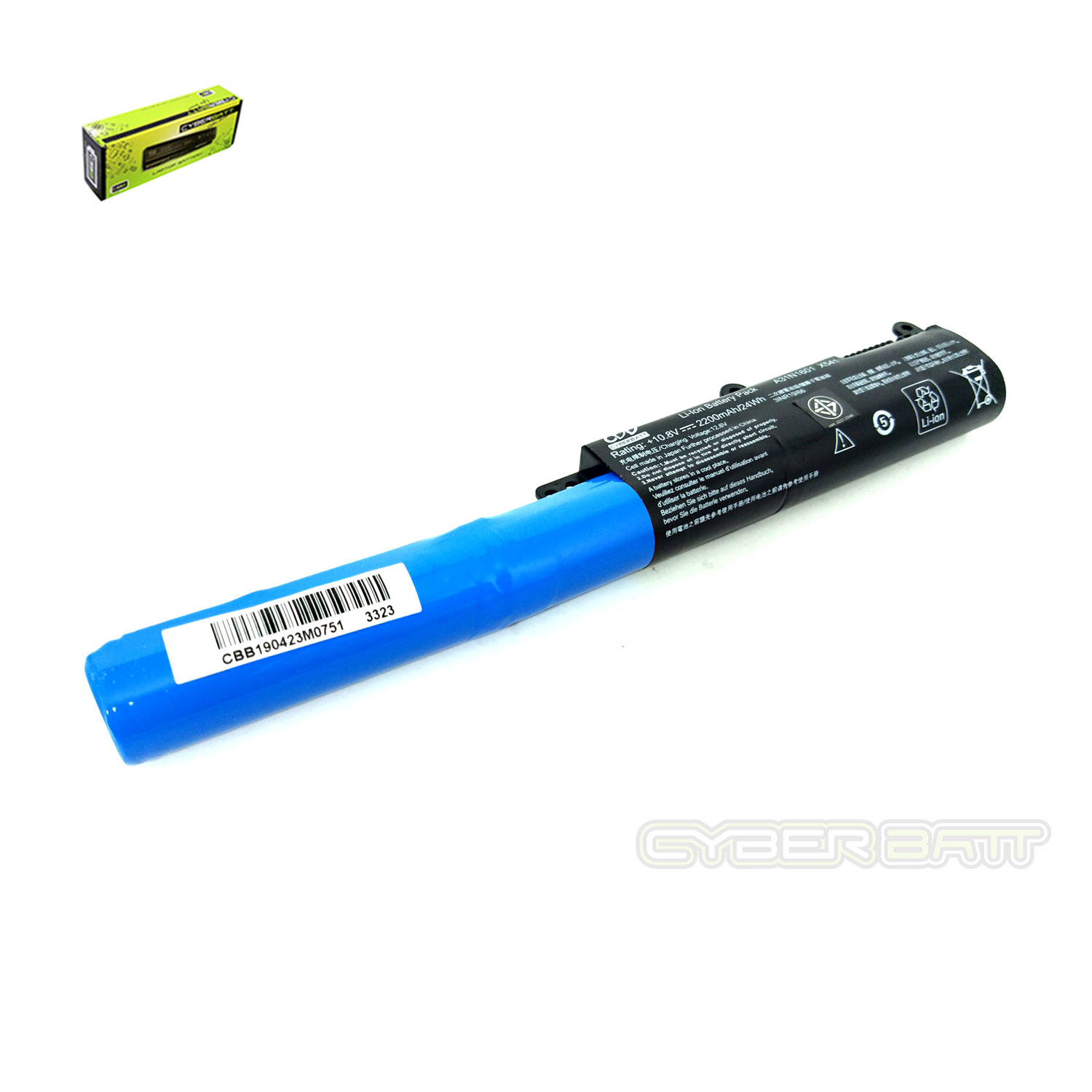 Battery Asus X541SA X541-3S1P : 10.8V-2200mAh Black (OEM)